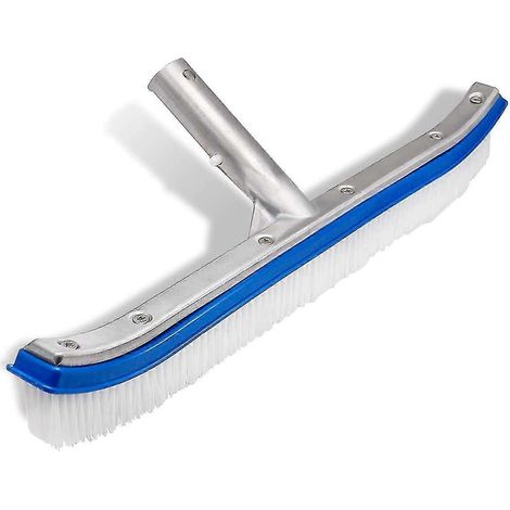18 Inch Swimming Pool Cleaning Tool Aluminum Bracket Swimming Pool Brush Pool Wall Brush Upgraded Swimming Pool Cleaning Brush (1/5)