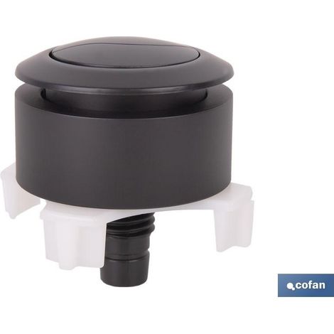 Pulsador negro doble descarga para inodoro modelo Eume (1/5)