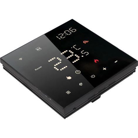 Thermostat connecté noir ME82 LED 7 écran tactile commande via appli pour maison 100-250VAC 16A chauffage sol électrique (1/5)