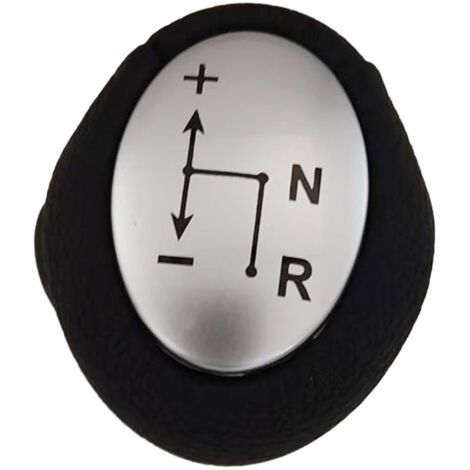 Pommeau de levier de vitesse de voiture de remplacement pour Mercedes Benz Smart ForTwo Cabrio 451 2007-2019-argent (1/5)