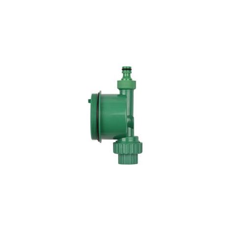 Minuterie d'arrosage automatique numérique, minuterie d'irrigation de jardin programmée, contrôleur d'irrigation d'eau intelligent à piles pour pelouse, terres agricoles, cour, serre, Vert, norme euro