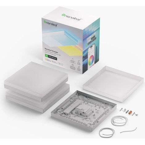 Nanoleaf Skylight lámpara multicolor LED diseño cuadrado