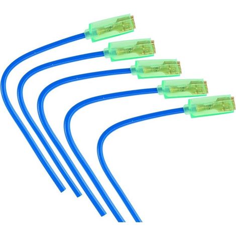 TrAdE Shop Traesio - Set 10 Pezzi Connettori Ad Innesto Capicorda Cavi Terminale Femmina Isolato - (1/2)