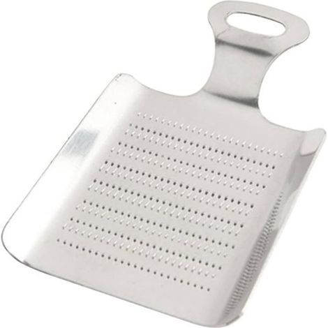 1pc Grater stainless steel Grinder d'ail Grinder of lemon Press to fruits Grinder Grater to cheese- Silver (1/4)