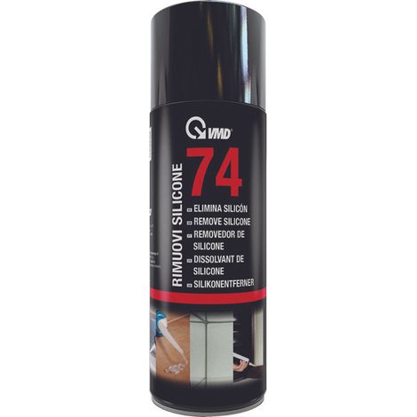 Rimuovi silicone spray VMD74 400ml togli elimina pulisci colla solvente sciogli (1/5)