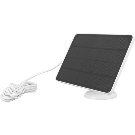 Panneau Solaire 4W5V pour Caméra de Sécurité Extérieure, Étanche et Portable (1/5)