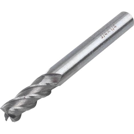 Schaftfräser, 4 Schneiden, 1/4" Schaft, 1/4" Durchmesser (1/5)