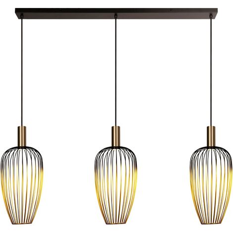 Lampe à fil à 3 lumières Aurelie Or - 21442/03/10 (1/3)