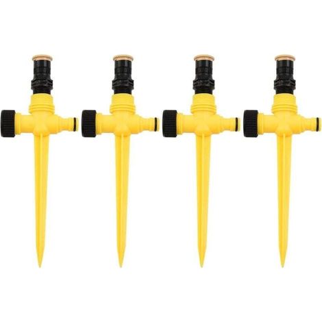 Garden Sprinklers, 360 Degree Automatic Rotating Sprinkler Spray Irrigation System Adjustable Lawn Water Sprayer 4pcs MUMU (1/4)
