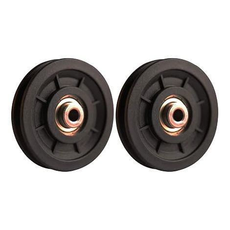 90mm Bearing Nylon Pulley, Pulley Bodybuilding, Universal Wheel for Cable Machine Gym Equipment Garage Door, Sliding Door Pulley (1/5)