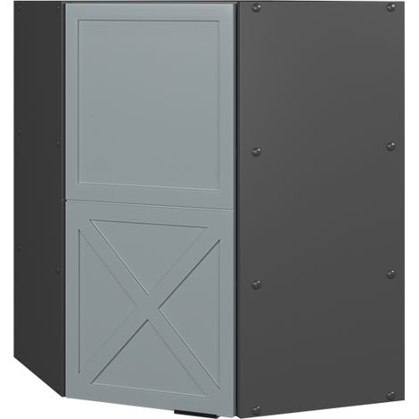 Mobile angolare da cucina Fame-Line, Blu-grigio chiaro, 57 cm, Vicco (1/4)