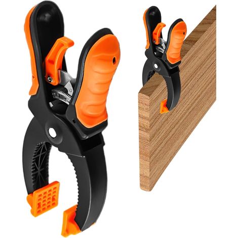 Pince bois, déverrouillage rapide, pour menuiserie et meuble (1/5)