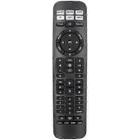 Télécommande universelle pour barre de son et TV, compatible avec systèmes audio, remplace plusieurs télécommandes, design ergonomique, contrôle facile. (1/5)