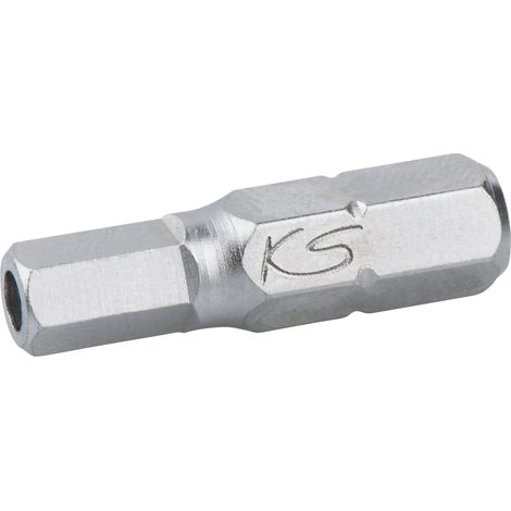 KS Tools - Boîte de 5 embouts de vissage 6 pans percé, L.25 mm - 1/4'' - 4 mm - 911.2944 (1/2)
