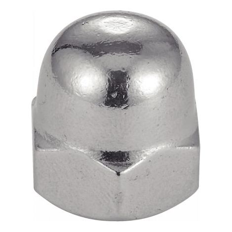 Ecrou hexagonal borgne inox - Qualite Inox: A2 - Diamètre: 7