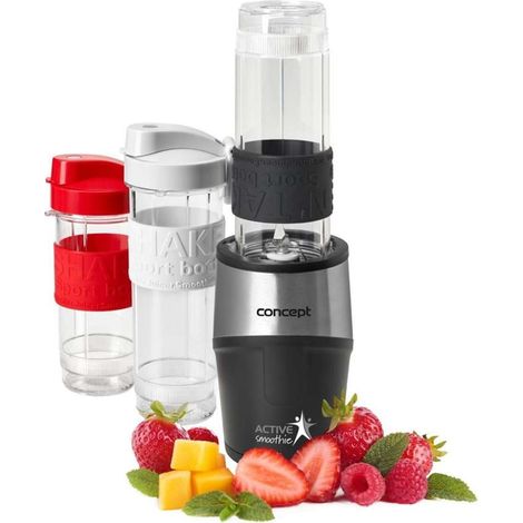 Concept - Batidora de vaso Active, con accesorios, negra sm3385 (1/5)