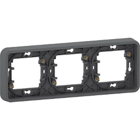 SCHNEIDER MUREVA STYL MUR34109 Telaio 3 orizzontale IP55 IK08 Incasso Grigio antracite