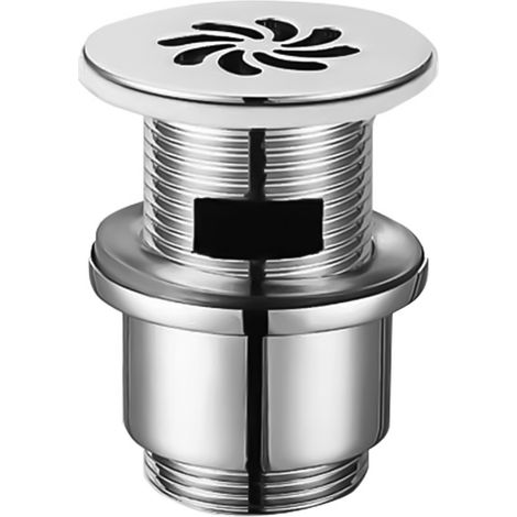 Piletta a scarico libero con troppo pieno 1"1/4 in acciaio cromo Made in Italy (1/2)