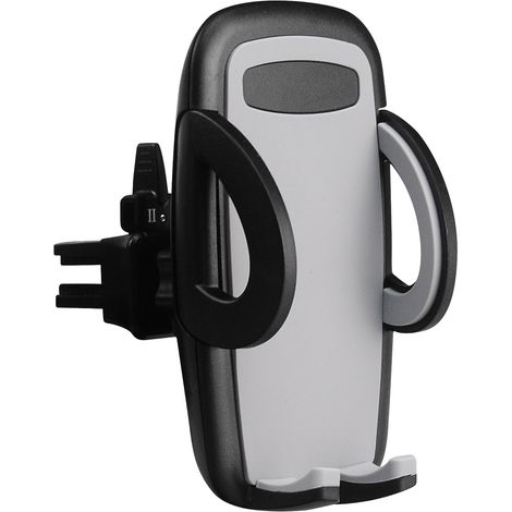 Support universel pour smartphone à fixer sur la grille d'aération de votre voiture, compatible avec iPhone XS, XS Max, XR, X, 8 et plus, gris (1/5)