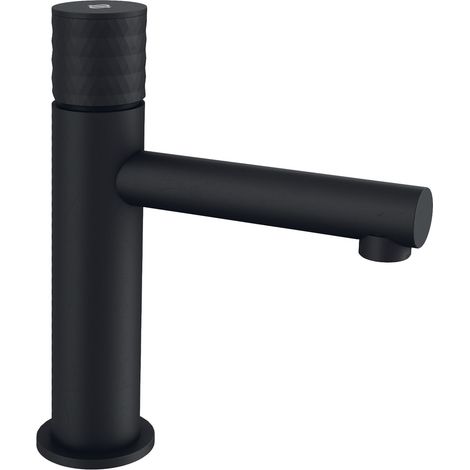 Grifo de Lavabo Modelo RADIO Monomando Acabado en Negro (1/2)
