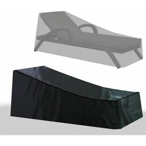 Lntyq Sonnenliegen-Abdeckung, wasserdichte Sonnenliegen-Abdeckung, Terrassenmöbel-Abdeckung, verbesserte 210D Hochleistungs-Sonnenliegen-Abdeckung für den Außenbereich, strapazierfähiges Oxford-Gewebe (1/5)