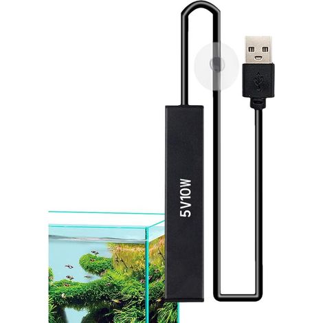 Chauffage d'aquarium – Chauffage préréglé pour aquarium, accessoires résistants à l'usure préréglés avec contrôle précis de la température pour eau douce, eau salée, tropicale, bassin extérieur, crabe (1/5)