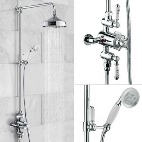 Columna de ducha retro HELEN Cromado