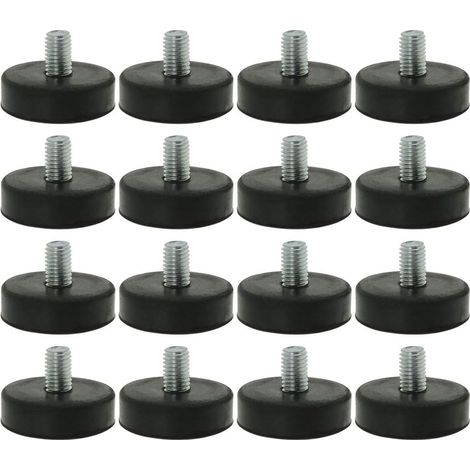 16pcs Pieds de Nivellement Meuble Réglable Pied Réglable Patin de meuble Jambe Pied de Table Chaise Base Protection Plancher M10 x 15 x 42mm H254 (1/5)