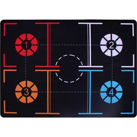 Tapis D'EntraîNement de Basket-Ball Tapis D'EntraîNement de Dribble Pliable AntidéRapant ÉQuipement de Basket-Ball IntéRieur et ExtéRieur, Adolescent (1/5)