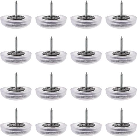 Clous Plats pour Meubles Robustes Lot de 22 Protections Silencieuses en Silicone pour Pieds de Table et Chaise Bureau Salon Salle à Manger (1/5)