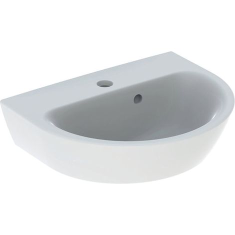 Geberit Renova lave-mains, 1 trou de robinetterie, trop-plein (1/2)