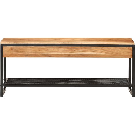 Meuble à chaussures,Banc à chaussures 110x35x45 cm bois massif d'acacia et fer CFW6026448 (1/5)
