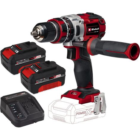 Einhell TE-CD Brushless Cordless Combi Drill PXC 18v Metal Chuck 2x 4ah Battery (1/5)