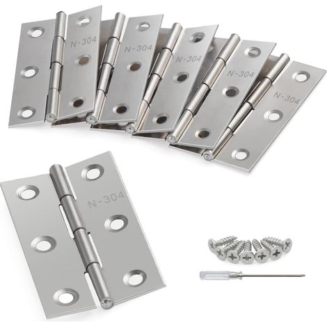 Charnières arrière pliantes 2,6' (20 pièces) 66 mm, en acier inoxydable (1/5)