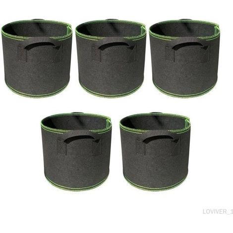 Sac de plantation en tissu non tissé - robuste et réutilisable - 7 gallons (1/4)