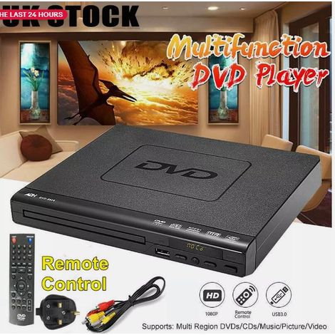 Lecteur DVD multizone avec télécommande, port USB 3.0/2.0, lecteur CD/MP3 (1/5)