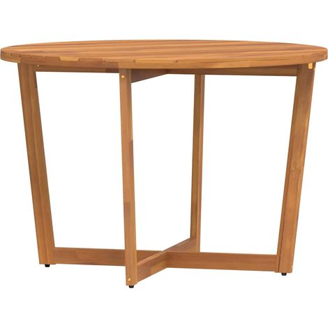 Maison Exclusive - Garten-Esstisch Rund Ø110x75 cm Massivholz Aka