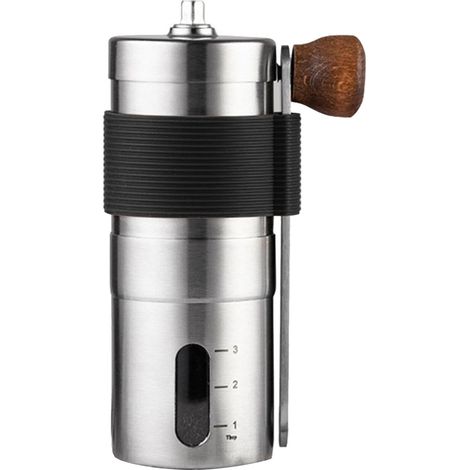 Tragbare schwarze Kaffeemühle für manuelle Kaffeemaschinen für Kaffeeliebhaber zu Hause