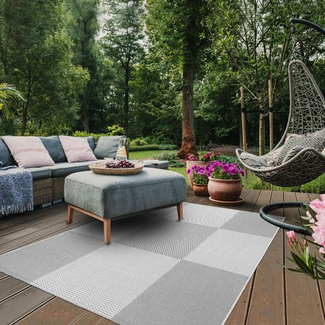 Tapis rectangle tissé 200x290 cm gris – Motif simple – Polypropylène – Hauteur 2 mm – Certification OEKO-TEX® STANDARD 100 – Unamourdetapis