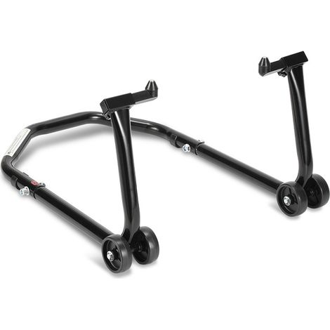 SWANEW Cavalletto da officina per moto anteriore 300kg supporto ruote cavalletto sollevatore gamma sollevatore forcella nero (1/5)