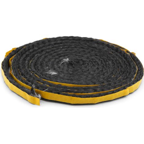 Joint de vitrage centré pour poêles à cheminée 9 – Joint plat haute température 1600 x 9 x 4 mm – Installation rapide et ajustement parfait – Kaminxpert (1/5)