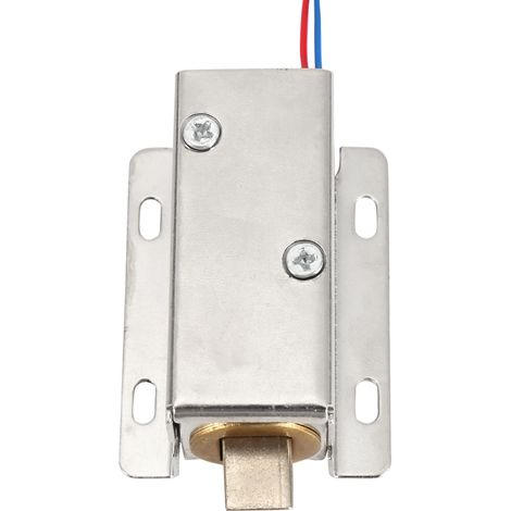Serrure électromagnétique 12V CC compacte pour armoire de commande et tiroir (1/5)