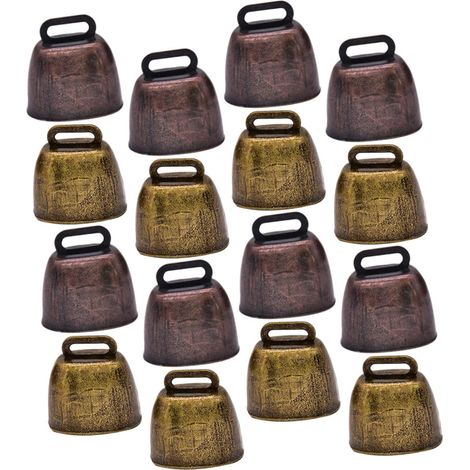 18 Cloches de Pâturage Vintage en Cuivre pour Moutons et Vaches Lot de 18 Pièces Légères et Faciles à Ranger Son Clair Distinctif Usage Bricolage et Élevage (1/5)