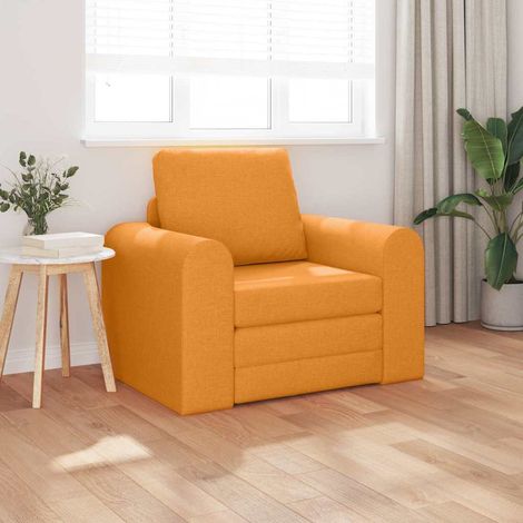 Divano letto Giallo Scuro 98 x 71 x 83 cm Tessuto vidaXL (1/5)