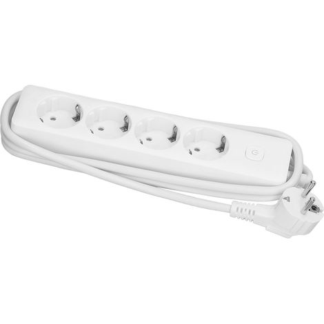 Steckdosenleiste für den Außenbereich mit Kabel, 4-fach Steckdosenleiste mit EU-Stecker, Schutzkontakten, 10 A, 2200 W, 250 V, SF008-4 Steckdose (1/5)