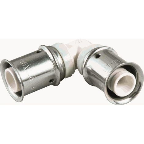 Raccordo a gomito a crimpare a 90 gradi in PPSU 32x32mm (confezione da 4)