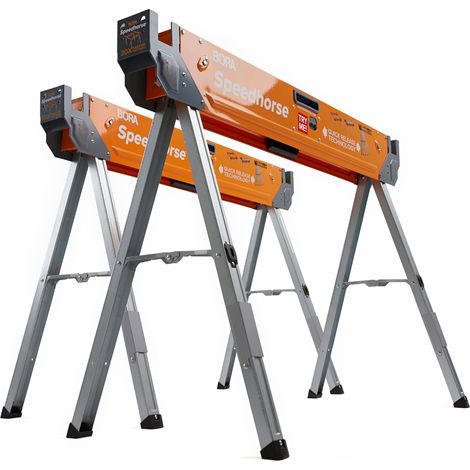 BORA Cavalletti da lavoro pieghevoli – Cavalletto da lavoro robusto, cavalletti pieghevoli heavy‑duty con apertura rapida per uso professionale. (1/5)