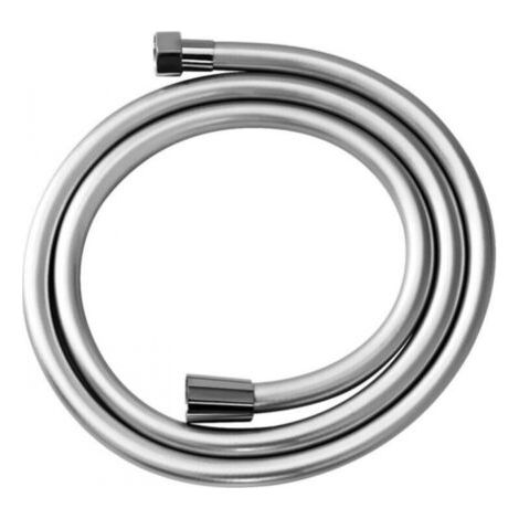1.2m Flexible tuyau de douche salle de bains, tuyau de douche, anti-pliures, finition brillante, raccord fileté universel 1/2", chromé (1/4)