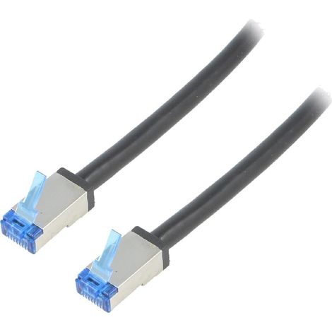 Cable reseau RJ45 male S-FTP Cat 6a noir - 20m