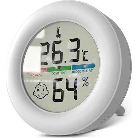 Digitales LCD-Thermometer und Hygrometer für Kameras, Temperatur- und Feuchtigkeitsmonitor für Gewächshäuser und Gärten (1/5)